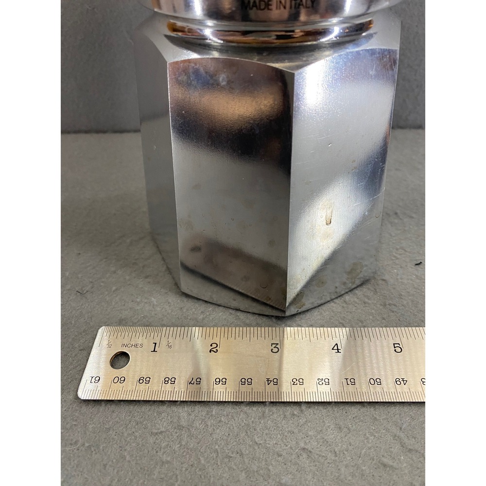 Bialetti Large Moka Express Stovetop Espresso Silver Aluminum 14 cup Italy - Picture 12 of 14